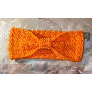 Head/Ear Warmer Handmade Orange Size Small